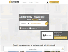 Tablet Screenshot of luksusowemieszkania.pl